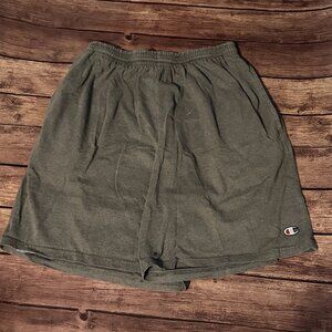 Men’s Gray Champion Athletic Shorts Sweat Large